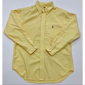 Ralph Lauren Long Sleeve Button Down Yellow Large